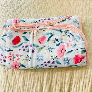 Loulou Lollipop Muslin Quilt Floral Double Sided Baby Blanket